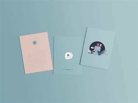 Front And Back A5 Postcards Mockup Set Free Download Resource Boy