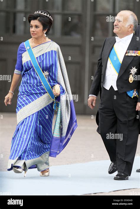 Prince El Hassan Bin Talal Of Jordan And Princess Sarvath Arrive For The Wedding Of Crown