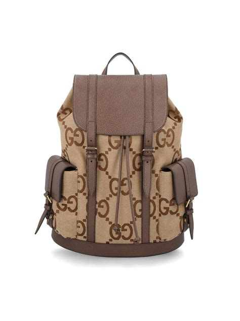 Gucci Jumbo Gg Backpack In Brown Lyst