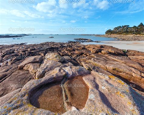 Pink Granite Coast Brittany France — Stock Photo © Wildman 45977393