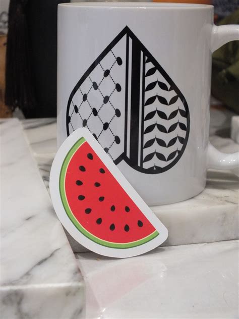 Watermelon Stickers Palestine Watermelon Keyring Iron on Embroidery ...