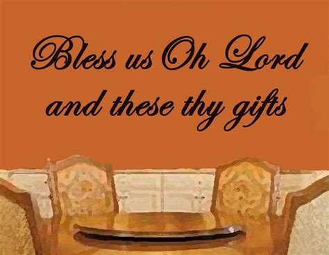 Bless Us Oh Lord And These Thy Ts Wall Art Decals Christian Wall