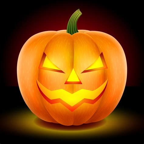 Pumpkin Halloween Glowing Illustration 3539620 Vector Art At Vecteezy