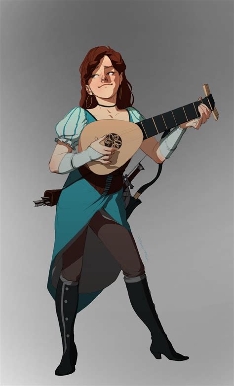 ArtStation DnD Characters Humans Barbarian And Bard Daniel Pinal