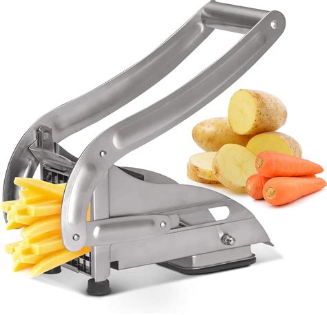 Amazon French Fry Cutter With 2 Blades French Fries Potato Cutter