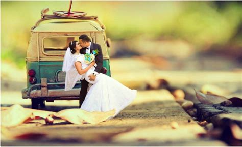 Miniature Photography Ideas For Pre Wedding Photos Live Enhanced