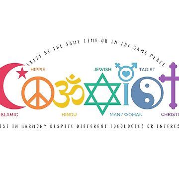 "Coexist Symbol rainbow" Poster for Sale by Inked-Attire | Redbubble