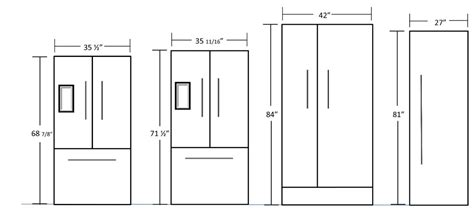 Refrigerator Measurement Chart