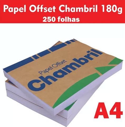 Papel Offset Chambril G A Folhas Mercadolivre