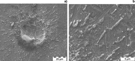 Dependence Of Crater Diameter On Number Of Pulses A And Fluence B