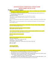 LSU GEOL 1001 Garello Final Exam Chp 5 6 7 12 With Bonus Questions