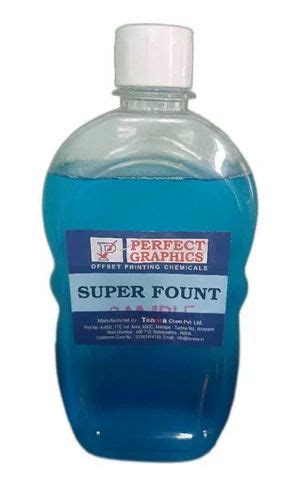 Perfect Graphics Plastic Super Fount Offset Printing Chemical Liquid