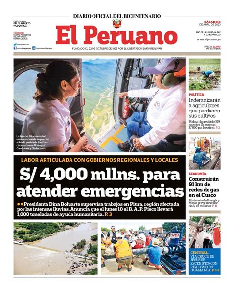 Diario El Peruano On Twitter Buenos D As Esta Es La Portada