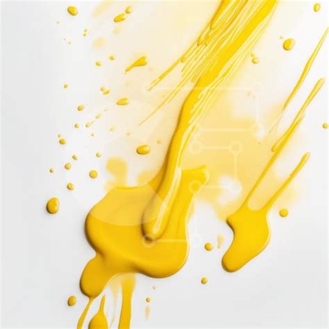 Vibrant and Energetic Yellow Paint Splatter Close-up stock photo ...