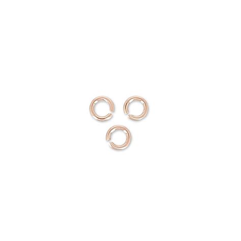 Anneaux ouverts 2 5x0 5 mm en Rose Gold filled or laminé x50 Perles