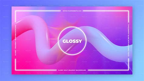 Glossy Abstract Gradient Slide Template - Graphics | Motion Array