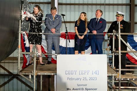 Christening USNS CODY T EPF 14 US Navy Schiffspost