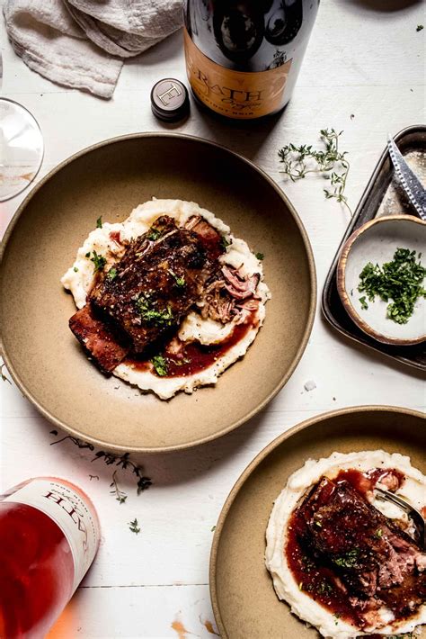 Sous Vide Short Ribs With Red Wine Reduction