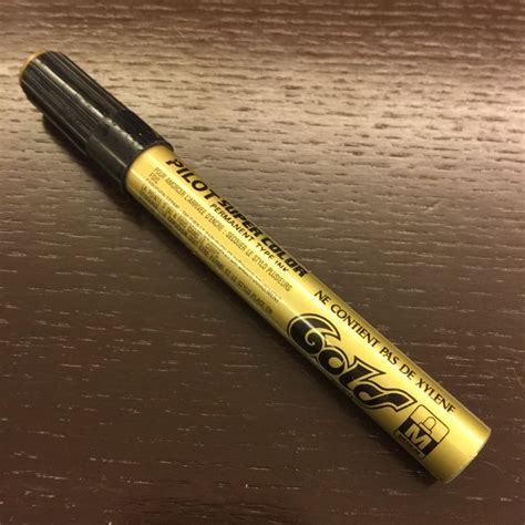 Pilot Super Color Gold Permanent Marker