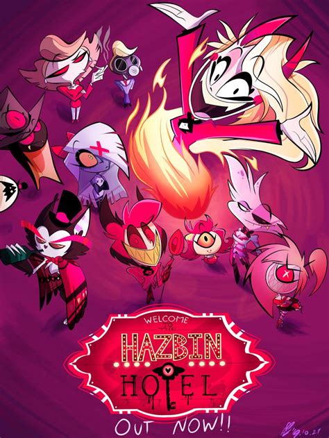 Hazbin Hotel Release Poster By Regyman On Newgrounds Hotel Art Hotel