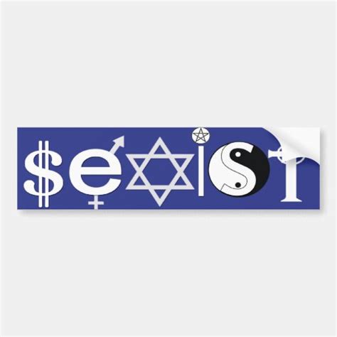 Coexist Parody - "Sexist" Bumper Sticker | Zazzle