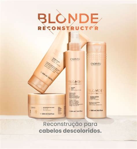 Kit De Tramento Capilar Home Care Blonde Reconstructor Cadiveu KIT