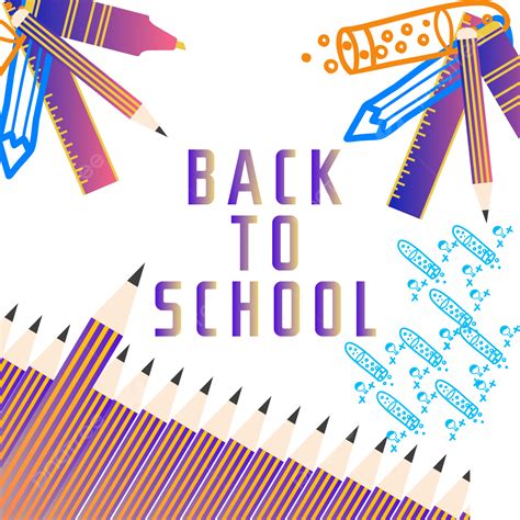 Back To Schools Vector Hd Png Images Layered Realistic Vector