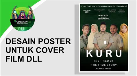 Tutorial Cara Membuat Desain Poster Film Di Coreldraw Youtube