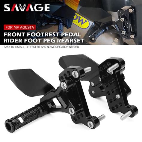 Front Footrest Foot Pedal For MV Agusta Brutale 1090 1078 990 989 920