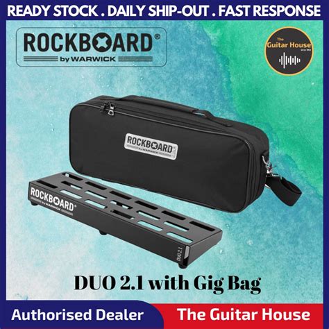 Warwick Rockboard Duo Pedalboard With Gig Bag Rbo B Duo B