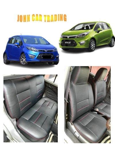 Proton Iriz Semi Leather Car Seat Cover Iriz Sarung Kusyen Kereta Full