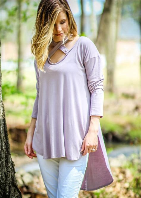 Oh How We Love Our Lightly Lavender Top This Soft Taupe Lavender Top