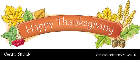 Happy thanksgiving banner Royalty Free Vector Image