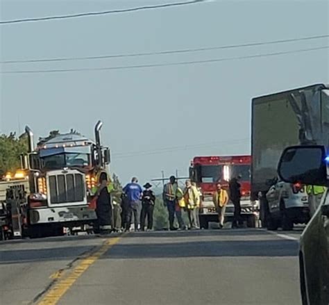 Flack Broadcasting Route 12 Re Opened Following Wednesday Morning Tractor Trailer Milk Tanker