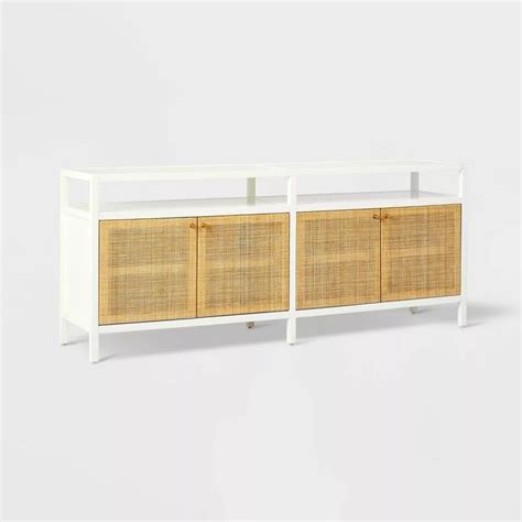 Springville Caned Door Tv Stand Threshold Designed With Studio Mcgee