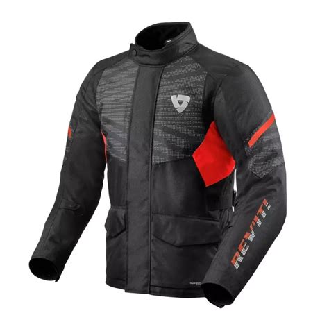 Chaqueta Revit Duke H2O Negra Roja Motoviedo Store