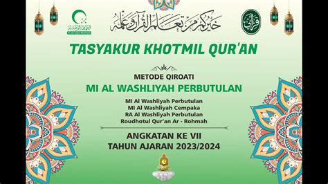 TASYAKUR KHOTMIL QUR AN 2024 YouTube