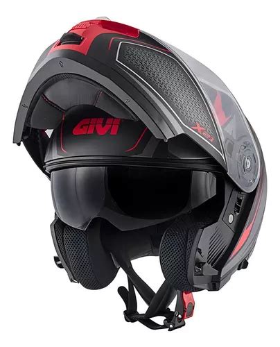 Casco Givi X21 Shiver Matte Titanium Red