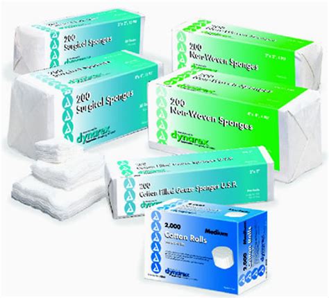 Dynarex Gauze Sponge Non Sterile 3 X 3 12 Ply 4000cs Medex Supply