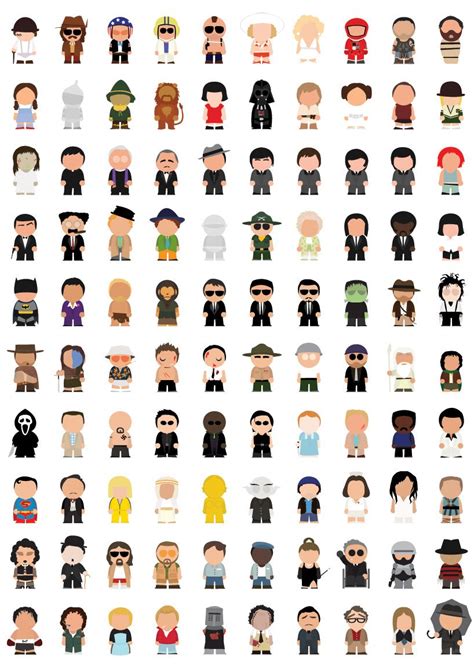 The Characters Of Pop Culture By Joep Gerrits Iconic Movies Geek Art