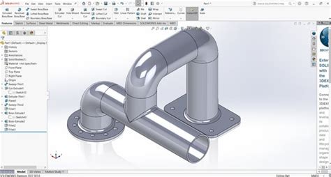 [tutorial Link In Comment] Piping Joint Exercise Design In Solidworks