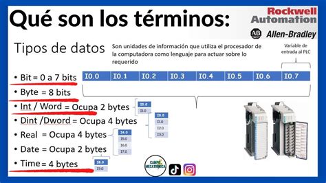 Allen Bradley Qu Son Los Tipos De Datos Bit Byte Int Word