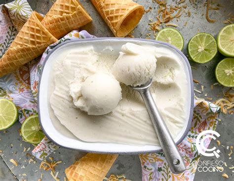 Como Hacer Helado De Coco Cremoso Casero Acerca De Helado