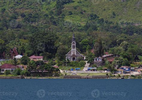 Beautiful view of Samosir Island in Indonesia 17547497 Stock Photo at ...