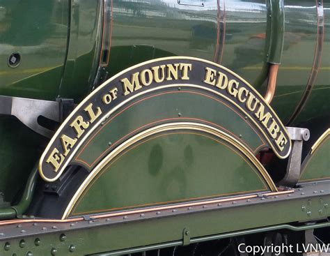 Nameplate Of Gwr Castle Class Earl Of Mount Edgcumbe Flickr