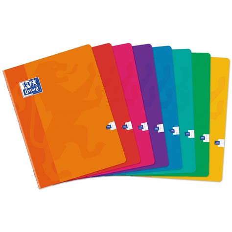 OXFORD Cahier COLORLIFE piqûre 140 pages grands carreaux Séyès format