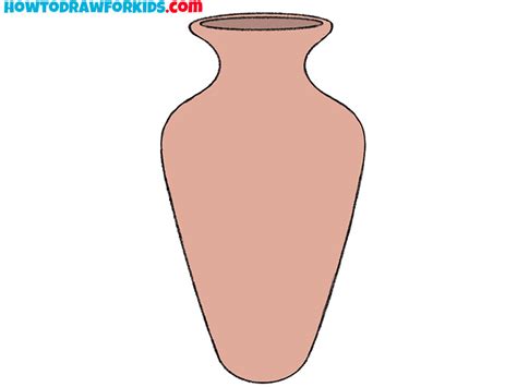 How To Draw A Vase Easy Drawing Tutorial For Kids