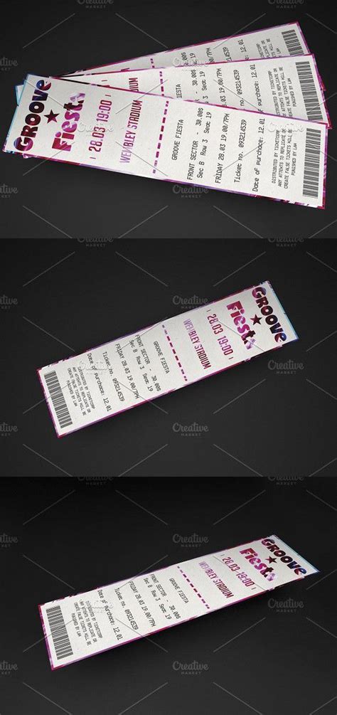 Multipurpose Vertical Event Ticket Invitation Template Invitations Event Ticket