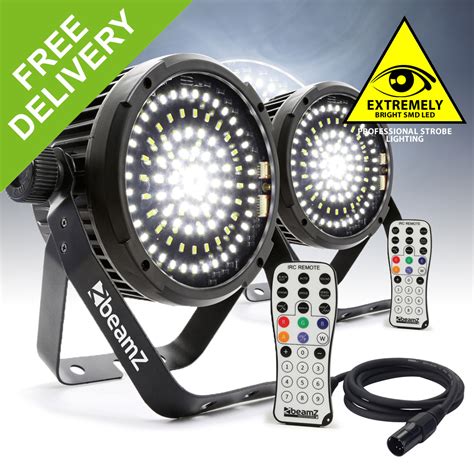 Pair Pro Strobes Lights Smd Led Extreme Bright Flashing Dj Disco