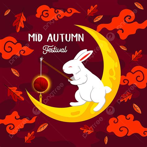 Mid Autumn Lantern Vector Hd Images Mid Autumn Festival Background